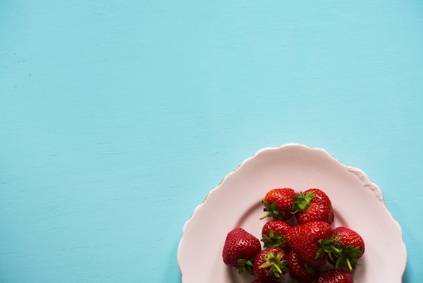 Fresh fruit on plate